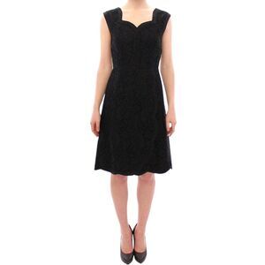 Dolce & Gabbana Black floral lace sicily runway Women's dress